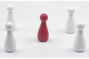 PSS Birilli Colorati Stampati 25 mm – Set Birilli da Biliardo Italiano, Goriziana e Internazionale – Accessori Gioco Professionali in Plastica Dura Resistente