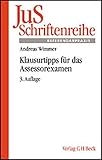 Image de Klausurtipps für das Assessorexamen: Rechtsstand: Dezember 2002 (JuS-Schriftenreihe/Referendarpraxi