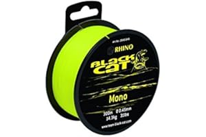 BLACK CAT Katze schwarz Mono Mainline Ebro Rhine Neckar Po Siluro Angelschnur