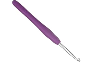 ‎COOPAY Coopay Häkelnadeln 5,0 mm, 1 Stück Bunt Metall Häkelnadel, Ergonomische Häkelnadeln mit Weichen Griff und Hochwertige Aluminium Häkeln, Häkelnadeln ​für Arthritische Hände, TPR Griff Häkelnadel 5 mm