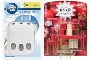 GENERIC Febreze Ambi Pur Febreze 3Volution Air Freshener Plug-In Diffuser Refill Case + Febreze 3Volution, Twin Refill, 2 x 20ml, Spiced Apple, Limited Edition