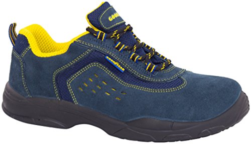 Goodyear G138843C Botas (piel serraje), Azul, 45, Set de 2 Piezas