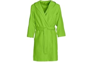 Dorian Home - Accappatoio Bambino Bambina in Microfibra Anallergico, Morbido, Leggero Salvaspazio Assorbente, Rapida Asciugatura con Cappuccio, Tasche, Cintura a Passanti e Gancio, Lavabile (no Stiro)