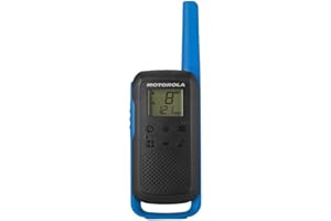 Motorola Talkabout T62 PMR Radio de Banda ciudadana (PMR446, 16 Canales y 121 Códigos, Alcance de 8 Km) , Color azul
