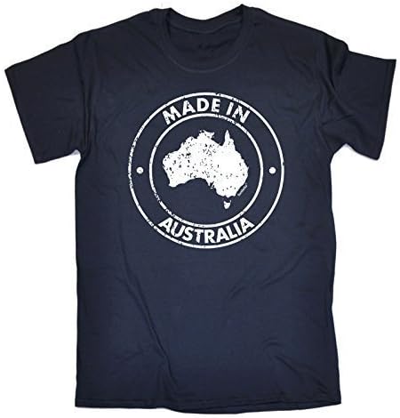 Fonfella Kids Boy's Girl's MADE IN AUSTRALIA DESIGN (M-Age-7-8 - NAVY) T SHIRT
