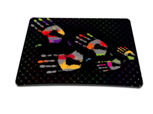 Preisvergleich Produktbild Luxburg® Design XL Gaming Mauspad Mousepad, Motiv: Handabdrücke