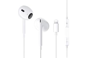 DAWN In-Ear Kopfhörer für iPhone [MFi-Zertifiziert] HiFi Stereo Ohrhörer mit Lightning Anschluss Mikrofon und Lautstärkeregler Kompatibel mit iPhone 11/12/13/13 mini/14/X/XS/XR/8/7 Unterstützt alle iOS