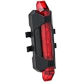 Relefree USB şarjlı bisiklet LED arka stop lambası kırmızı, s&uuml;per parlak Arka Lamba, entegre pil ve USB-Kablosu