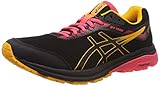 Sichere Schrittführung ASICS Damen GT-1000 7 G-TX Laufschuhe, Schwarz (Black/Amber 001), 41.5 EU