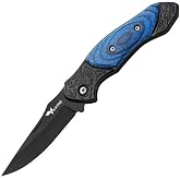 Valkyrie Mini Taktik Katlanır &Ccedil;elik Outdoor Bı&ccedil;ak &ndash; 15.8 cm &ndash; Kompakt & Dayanıklı Tasarım Mavi