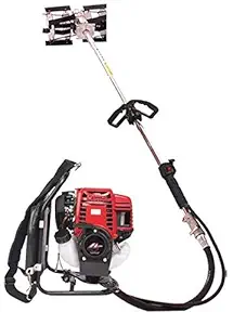 XOOMER Heavy Duty Petrol Back Pack Grass Cutter with Weeder Attachment Farming Garden and Agriculture Brush Cutter Tiller/Cultivator/Weeder