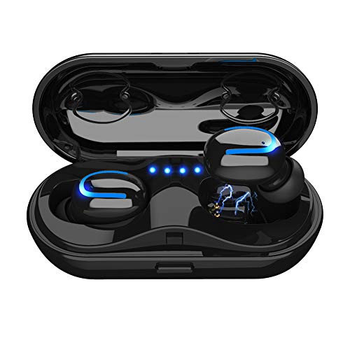 PHILWIN Ture Cuffie Senza Fili, Q13S Cuffie Bluetooth con Bassi Profondi Stereo Sound Bluetooth v5.0 Auricolari Wireless Auricolari, Microfono Integrato per iOS, Android, PC