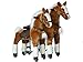 UFREE Action Pony, Large Mechanical Horse Toy, Ride on Bounce up and down and Move, Height 44'' for Children 4 to 15 Years Old (White Mane)