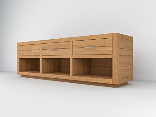 Ebanisteria Gambella - Glass Topped Tv unit in Oak wood