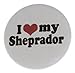 Produktbild I Love my Sheprador 1.25 Magnet (heart) - Dog Puppy Australian Shepherd and Labrador Retriever by A&T Designs