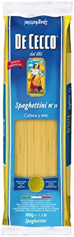 De Cecco Spaghettini, Pasta di Semola Digrano Duro, 500g