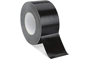 ANI-SAFE - DON'T RISK LESS Premium ANI-SAFE Black Duct Tape, Gaffa, Duck, 50 Meters, 50mm Wide, 1 Roll of 50m x 50mm, Heavy Duty, DIY, Cloth UV waterproof