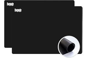 Foepoge - Alfombrillas de silicona extra gruesas de 2 mm para encimera de cocina, resistente al calor, 23.6 x 15.7 pulgadas, manteles individuales grandes, tapete de silicona para manualidades de