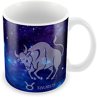 Posterboy Ceramic Taurus Zodiac Sign Round Coffee Mug (7.62 Cm X 9 Cm, Multicolor)