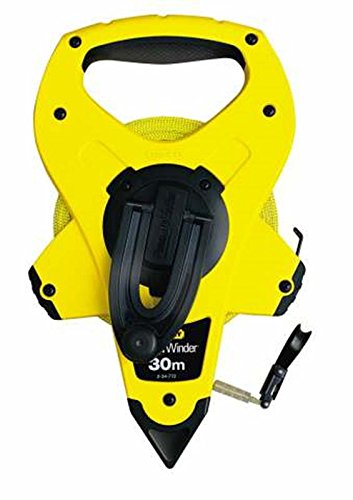 Stanley Rahmenbandmass Power Winder Fiberglas, 100 m Länge, 12.7mm Breite, ergonomisch, Genauigkeitsklasse III, 2-34-777