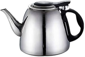 Fransande 1.2L Induction Le Cuiseur et la ThéIèRe Outils de Cuisine CréAtifs en Acier Inoxydable Bouilloire à Eau Fond Plat Bouilloire à Café