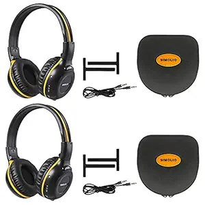 2 Pack of IR Wireless Headphones for Car DVD/TV, 2 Channel Car Headphones for Kids with 3.5mm Aux Cord, Cars Kids Headphones