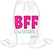Produktbild Bff The Crazier One Slogan Drawstring bag