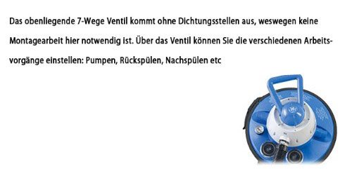 Miganeo® Sandfilteranlage 8,5 m³ Pumpe mit integrierter Zeitschaltuhr für Pool bis 33m³ - 4