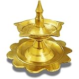 LotusFeet Spirituality Kerala Traditional Brass Deepam/Puja Diya Lamp/Pooja Lamp