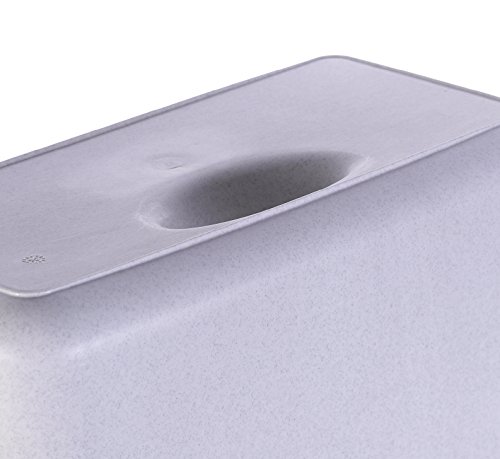 Rotho 1752708853 Rechteckiger Eimer Haushalt Basic mit Henkel, Inhalt 12 L, Plastik, anthrazit, 38 x 26 x 23 cm - 2