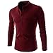 Produktbild Zolimx Langarmshirt Poloshirt Tshirt Herren Polohemd Sweatshirt Sport Langarm Shirts Mode Herren Nadel zeigen Herbst Langarm Casual Fit Baumwolle Round Top Bluse