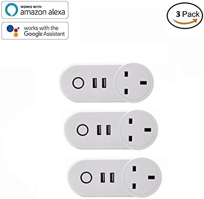 WiFi Smart Power Plug (UK Plug, 3 Pack)