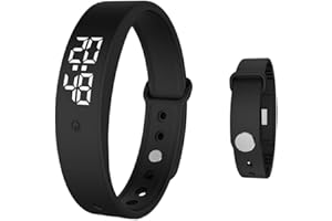 Umllpet Vibrationswecker Armband, Silent Vibrations Wecker Armband, Vibrationsuhr Vibrationsalarm Erinnerung für Kinder Erwachsene, Töpfchentrainingsuhr, Trinkerinnerung, Pillenerinnerungen