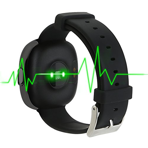 NONMON Blutdruck Herzfrequenz Monitor Fitness Tracker Pulsuhr Glasschirm - 2