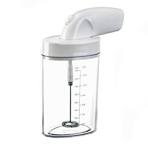 Magic Mini Multi-Mixer mit 4 Aufsätzen Handrührer, Milchaufschäumer, Schneebesen, Handmixer, Quirl, Cocktail-Mixer mit 400ml Rührbecher - 3
