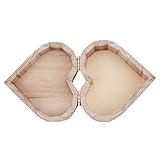 caja de madera en forma de corazón tiene joyas, recuerdos, y otros tesoros personales