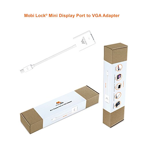 Mobi Lock – Adapter Mini DisplayPort auf VGA, Farbe Weiß - 8