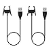 Price comparison product image SODIAL 2PACK Charger for Fitbit Charge 2 (Black, 55cm/1.8ft), 1.8ft Replacement Charging Cable Charger Cord for Fitbit Charge 2 Smart Bracelet (Black, 1.8ft)