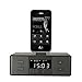 Produktbild QQA Bedside Wecker Bluetooth Lautsprecher FM Radio Lightning Dock für iPhone 5 5S 5C 6 6+ 6S 7 7+ iPad Air Mini iPod, black