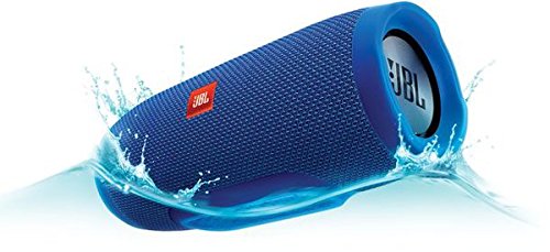JBL Charge 3 Tragbarer Bluetooth-Lautsprecher (wasserdicht, mit 6000 mAh Power Bank und Freisprechfunktion) blau