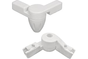 COMOMY Hinge Joint for 198" or 80" Hardware Mounted Pet Gate White
