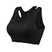 Produktbild Selighting Handsome Komfort Damen Starker Halt Gepolsterter Push up Ohne Buegel Sport BH Bustier Stretch Sports Bra Top für Yoga Fitness Training (M, Schwarz)