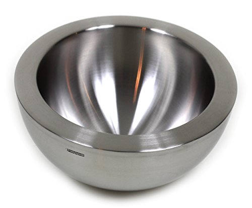 Design Edelstahlschale HA322628 / Doppelwandig / 28 cm / extra dicker Rand