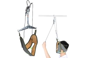 DIOCHE Tractor de Cuello, Tractor de Vértebra Cervical, Dispositivo de Tracción de Fijación de Soporte de Cuello de Tractor de Vértebra Cervical Doméstico