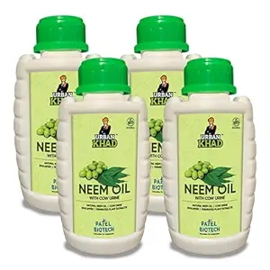 Urban Khad 100 % Organic Neem Oil for Plants 250 ML(Pack of 4)