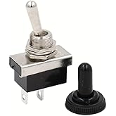 AUTOZOCO Interruptor De Palanca 2 Vias, Interruptor basculante impermeable 2 pin, Interruptor SPST ON/OFF, Interruptor bascul