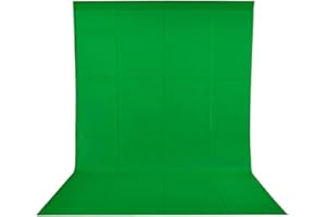 BDDFOTO 1,8 x 2,8m Greenscreen Photo Studio Hintergrund 100% reiner Baumwolle Muslin Faltbare Grüne Tuch Background für Fotografie, Video und Fernsehen