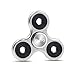 Produktbild Spinner Fidget Spielzeug für die Hand,EVIISO Spielzeug aus Aluminiumlegierung Tri Spinner Hand spielzeug Finger spinner für Kinder und Erwachsene Spielzeug Geschenke (Silber)
