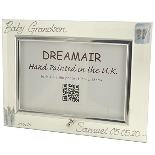 Personalised Baby Grandson Gift Photo Frame (L) MAXIMUM 25 CHARACTERS