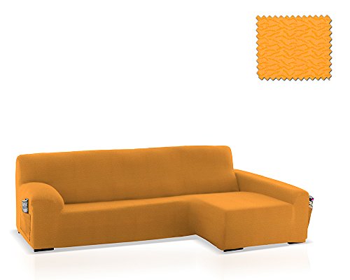 JM Textil Bielastische Husse für Sofas mit Ottomane Blaki, Ottomane rechts, Größe Standard (220-280 cm.), Farbe 05